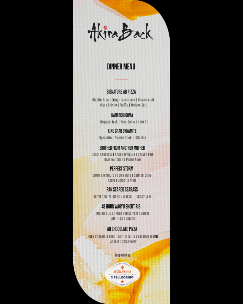 Sanpellegrino & Akira Back